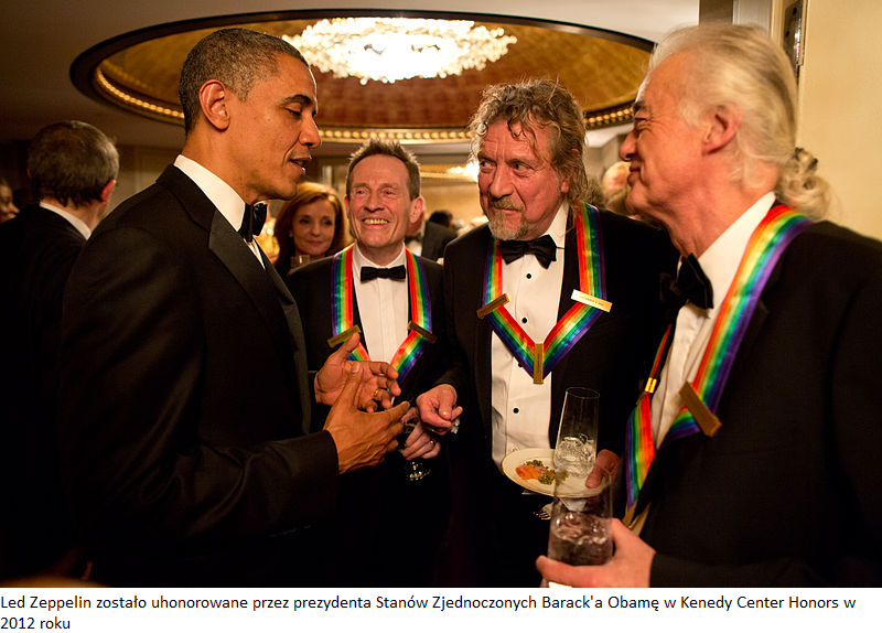 Led Zeppelin zostao uhonorowane przez prezydenta Stanw Zjednoczonych Baracka Obame w Kenedy Center Honorsw 2012 roku